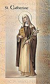 St. Catherine of Siena Folding Prayer Card, 10-Pack, # 59160